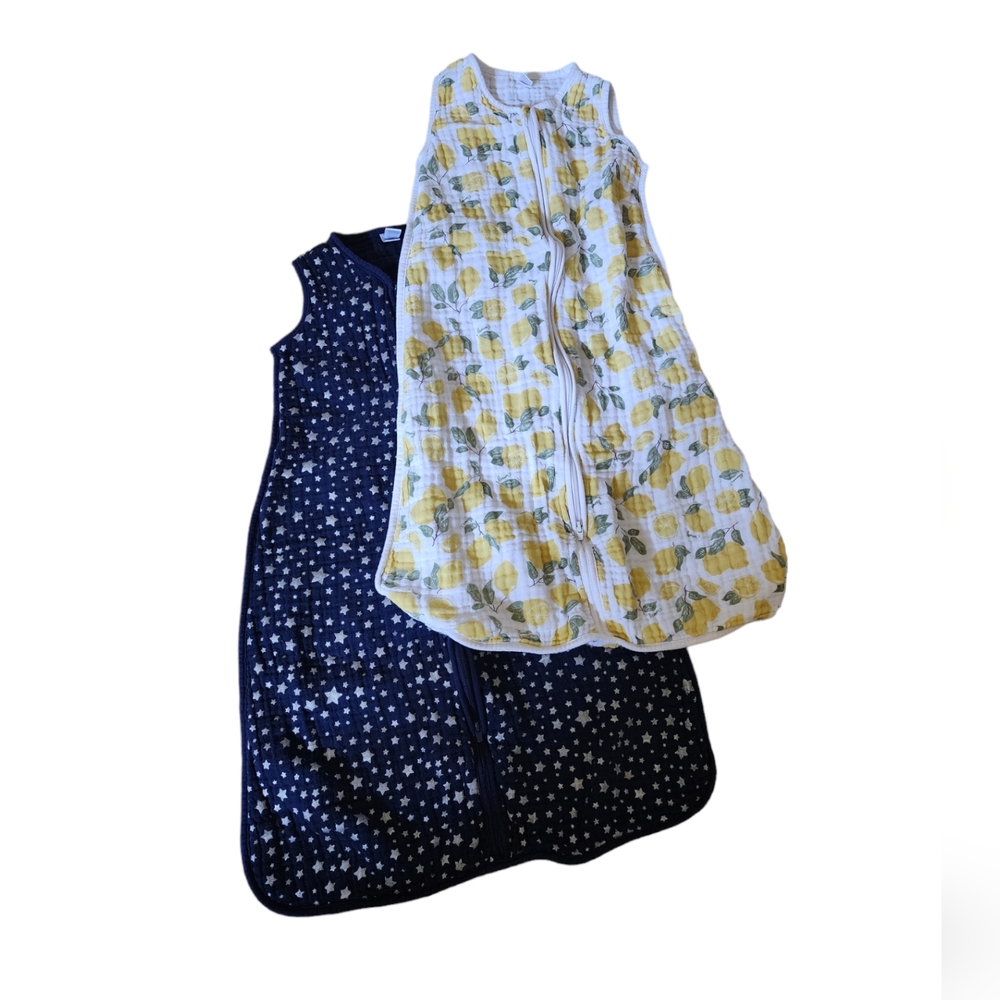 Set of two Hudson Baby muslin sleep sacks size 18-24 month
